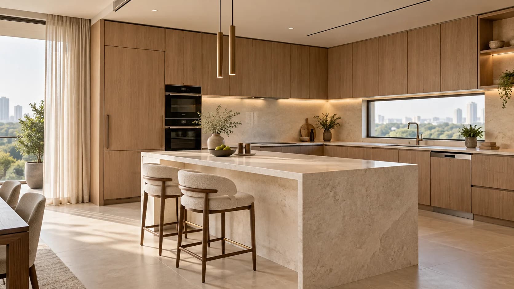 Original AI kitchen design concept, not a completed BLOC project